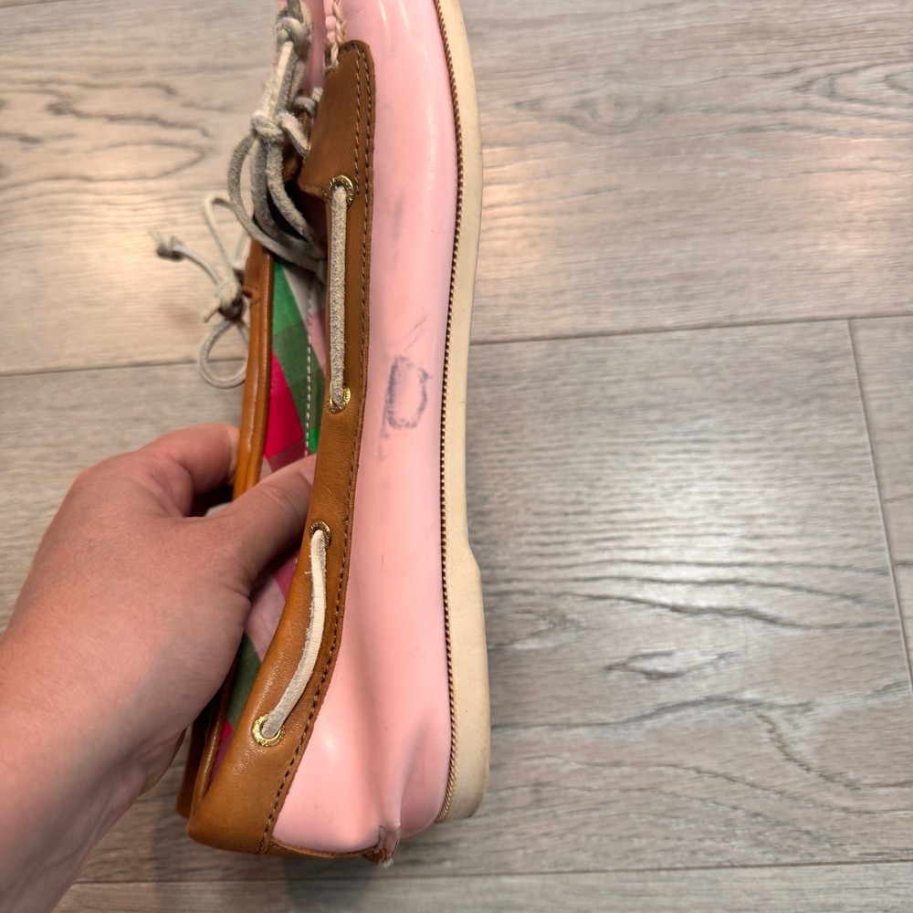 Sperry Top-Sider Audrey Boat Shoes Size 9.5 Pink Leather Loafers Casual Womens - Picture 3 of 9